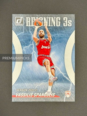 2023-24 Panini Donruss EuroLeague Reigning 3s Vassilis Spanoulis
