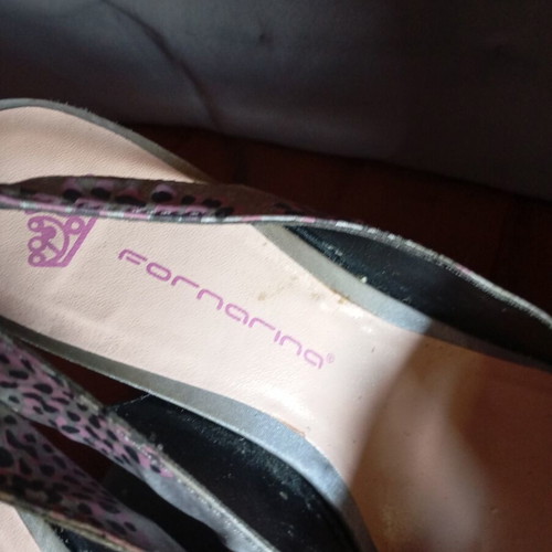 Fornarina leather sandals size 38 like new, multicolor