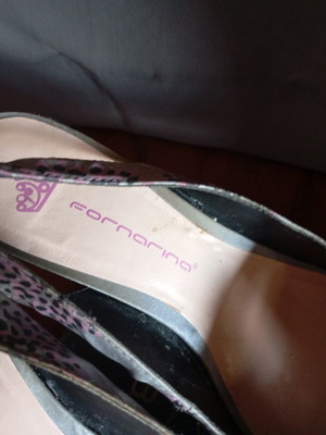 Fornarina leather sandals size 38 like new, multicolor