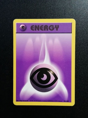 Pokémon Psychic Energy Base Set 1999 card used, common