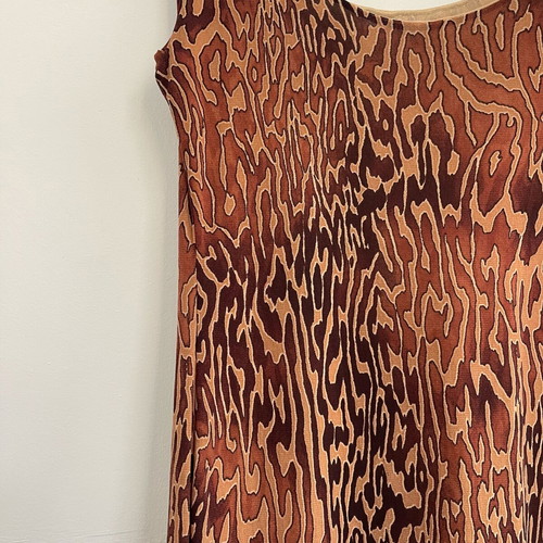 Y2K midi dress leopard print vintage, like new, lined