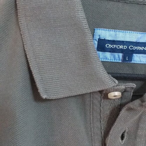 Oxford Company men's shirt size L used, olive color