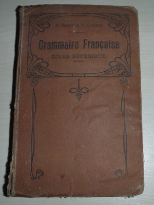 French grammar old book 1910-20, hardcover