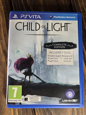 Child of Light Complete Edition PS Vita game like new, rare collectible