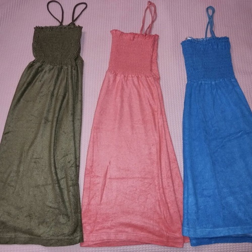 Minerva terry dresses like new, pack of 3 for home or beach