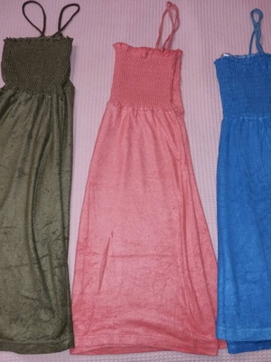 Minerva terry dresses like new, pack of 3 for home or beach