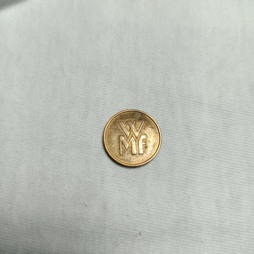 WMF bronze token used, rare collectible coin 18mm