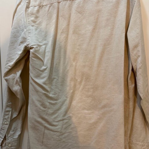 Linen beige Zara shirt used, size L
