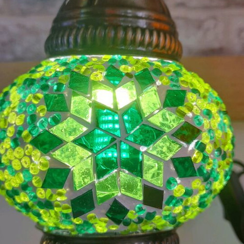 Table mosaic lamp 30cm handmade new