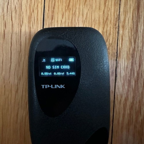 TP-Link 4G LTE WiFi Router used, black