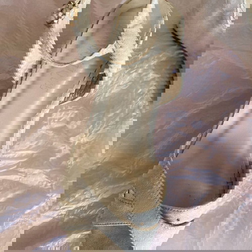 Πλατφόρμες μεταχειρισμένες, 10ποντο, σουέτ, μπεζ, μέγεθος 38