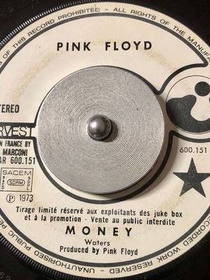 Винил Pink Floyd Money 7" сингъл употребяван, промо 1973