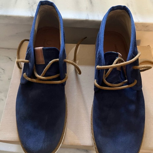 Fred Perry blue dark chukka boots like new, men's size 43