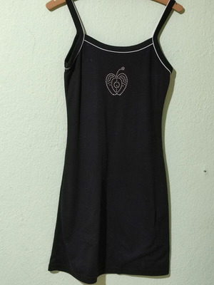 Women's summer cotton dress black, like new, size S