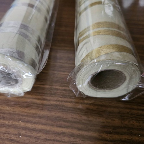 Wrapping paper new, two pieces with gold and silver details