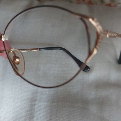 Vintage Nazareno Corsini metal eyeglass frame like new, multicolor
