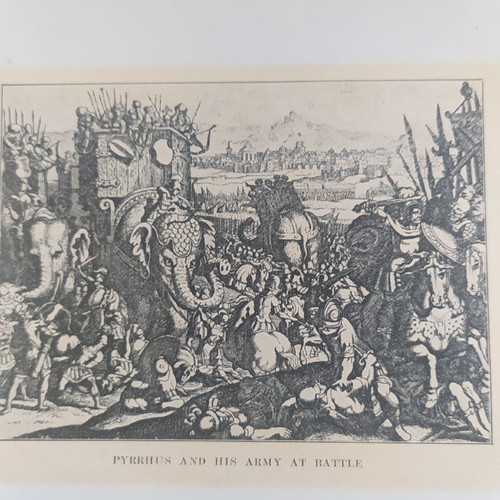 Woodcut Pyrrhus and His Army used, 1902
