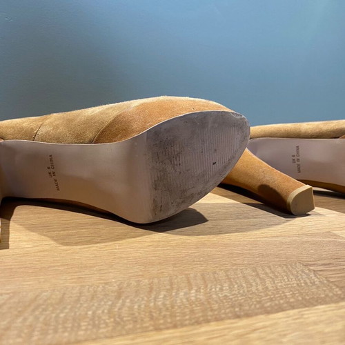 River Island pumps like new, tan-brown with two-tone, size 39