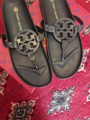 Tory Burch sandals like new, size 42, black