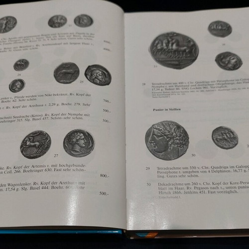 Gold- und Silbermünzen auction catalog used 1989