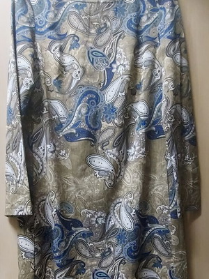 Sisley women's dress medium with paisley pattern polyester fabric new