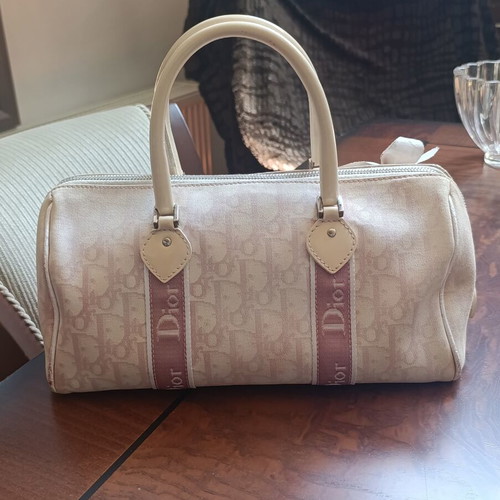 Dior Trotter Pink Bowling Bag John Galliano used