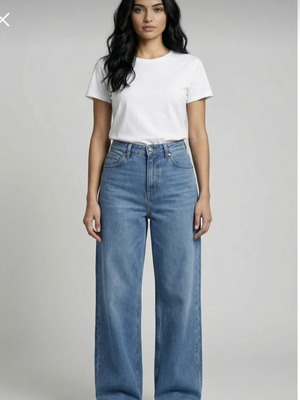 Enzim high-waisted jeans new, size XS, blue