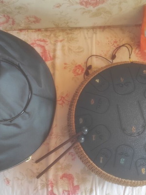 Steel tongue drum 15 notes, C major scale