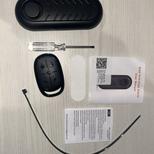 Motorcycle Anti-Theft Alarm new, requires 2 AA batteries