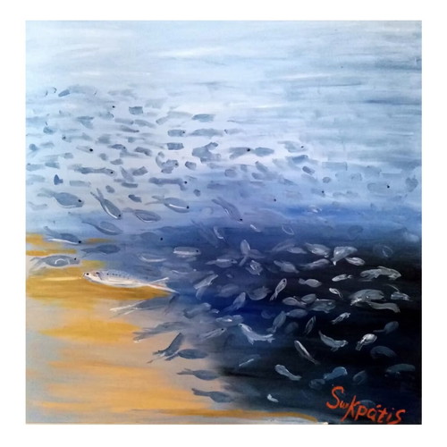 Escape from the Mass Original Oil Painting by Swkpatis New