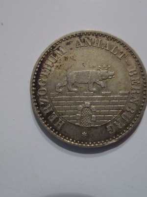 Γερμανικό ασημένιο νόμισμα 1/6 Thaler 1861 μεταχειρισμένο