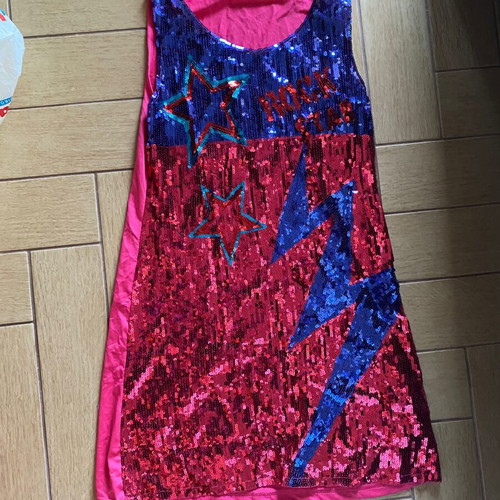 Rock star carnival set like new for girls up to 1.50 m