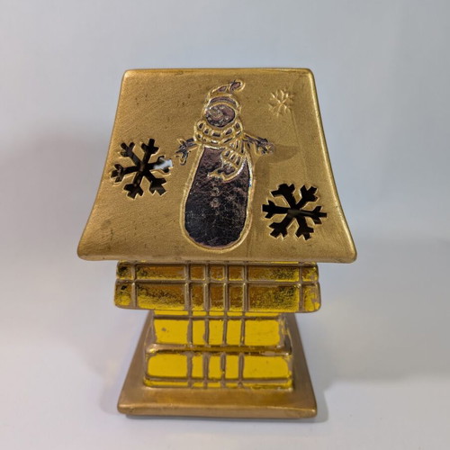 Christmas decorative ceramic lantern for tealight used