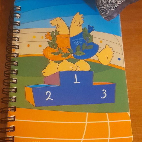Athens 2004 commemorative spiral notebook new