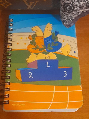 Athens 2004 commemorative spiral notebook new