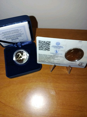 2 ευρώ 2025 Λασκαρίνα Μπουμπουλίνα proof και coincard πακέτο 2 καινούργια