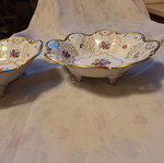 Porcelain plates set from Germany like new, hand-painted with 24k gold