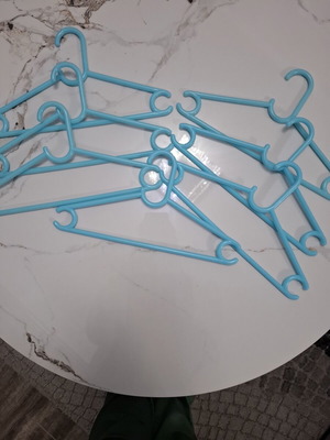 Set of 9 Blue Children's Hangers like new