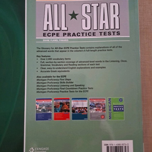 English learning books used for Michigan Proficiency exam