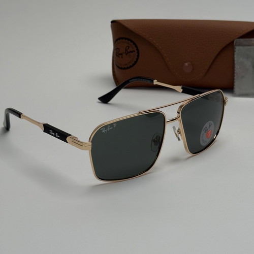 Ray-Ban Navigator sunglasses new, polarized, black and gold
