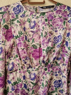 Zara floral mini dress, multicolor
