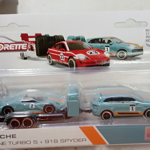 Αυτοκινητάκι Majorette Porsche Cayenne Turbo S και 918 Spyder καινούργιο