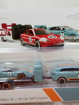 Majorette Porsche Cayenne Turbo S и 918 Spyder играчка кола нова