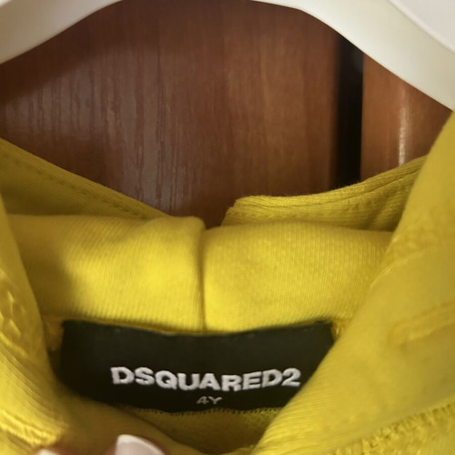 Dsquared2 Hoodie Kids 4 Years Old Like New Yellow