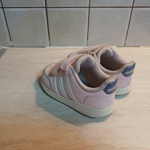 Adidas kids' sports shoes with scratches, like new