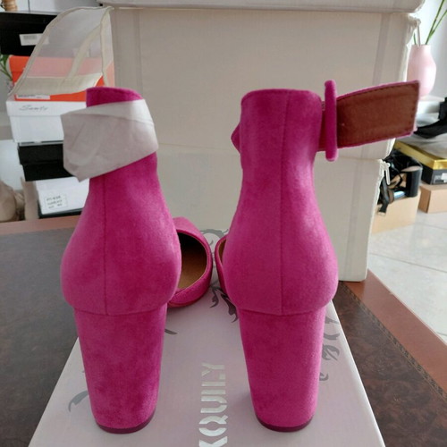 Women's pink pumps new, size 41, with thick 9 cm heel