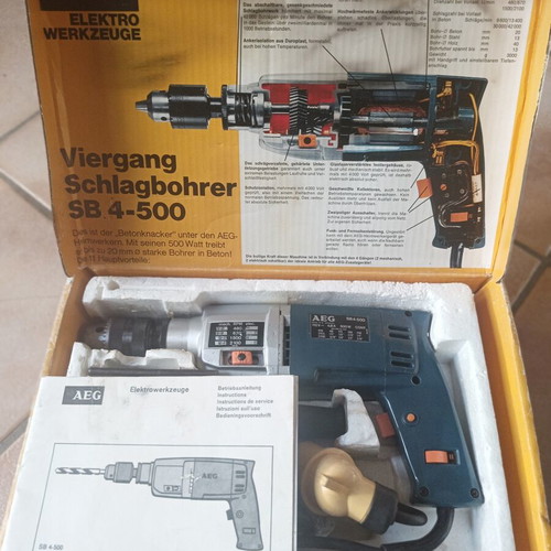 AEG SB 4-500 Professional Drill like new, 4 speeds, Made in West Germany