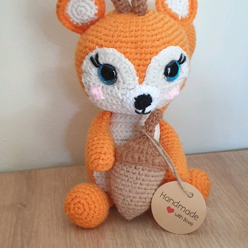 Amigurumi Squirrel Doll knitted handmade new