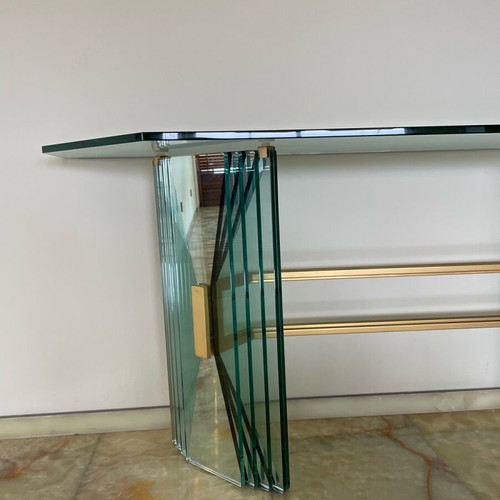 Vintage Italian Design Ventaglio Table Console Gallotti & Radice like new