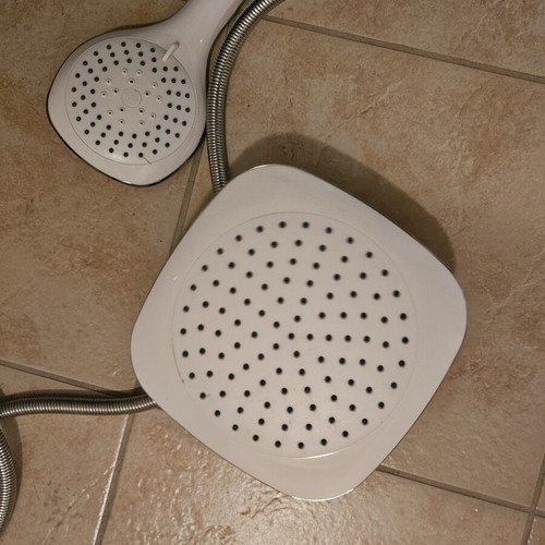 Tema Rain Bianco shower set with Roma faucet new, complete